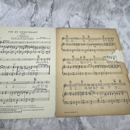 For My Sweetheart Harold Yates Gus Kahn Donaldson 1926 Sheet Music TK2-SM4