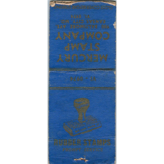 Mercury Stamp Company Kansas City MO Advertising Matchbook Cover MM9-4