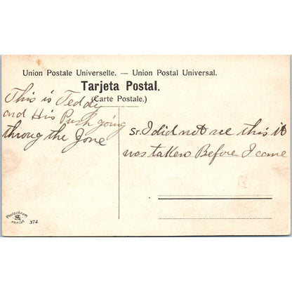 President Theodore Roosevelt Visit to the Isthmus c1905 Original Postcard TK1-26