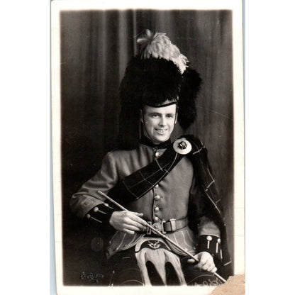 1944 WWII Photo Seaforth Highlanders George A. Harris McKensie-Tartar 3x5" PV2