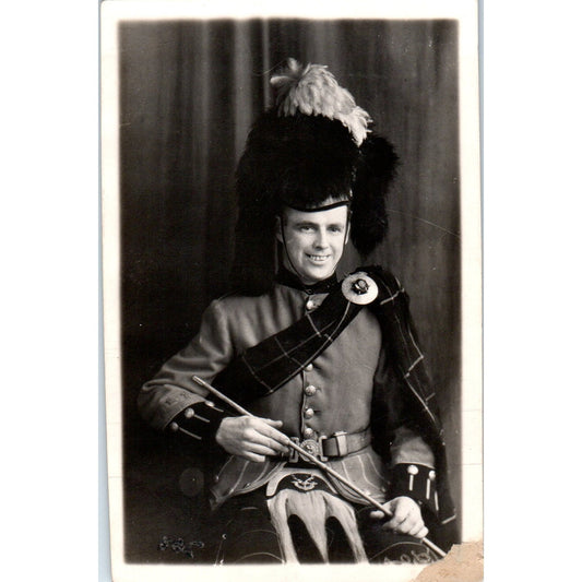 1944 WWII Photo Seaforth Highlanders George A. Harris McKensie-Tartar 3x5" PV2