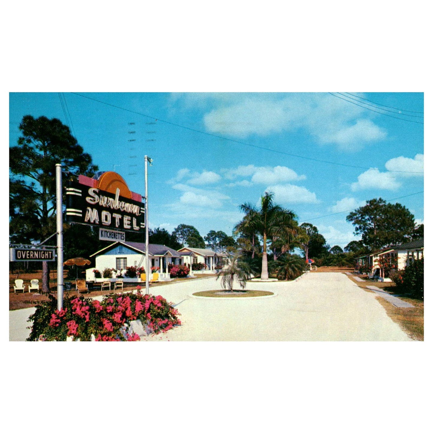 Vintage Postcard - Sunbeam Motel Guy D. Beam Fort Myers Florida TJ7-1