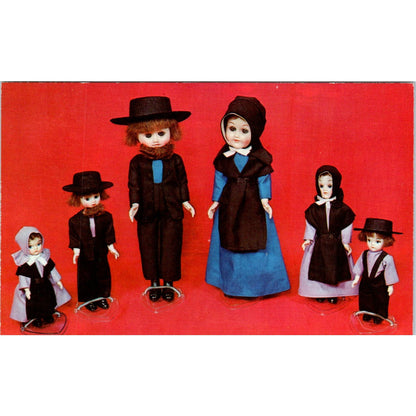 Amish Dolls - Jim E. Hess Photo Original Postcard PB8
