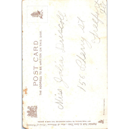 Victorian Boy & Girl Playing c1905 Raphael Tuck Original Postcard TK1-P17
