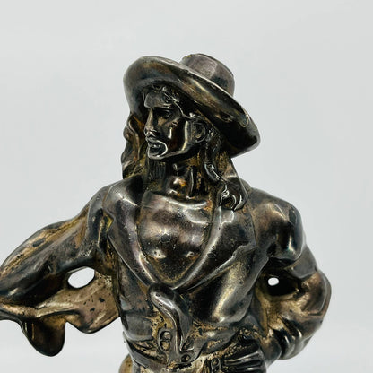 1920s Art Deco PAUL HERZEL Pompeian Metal PIRATE Buccaneer Bookend 10” TB9