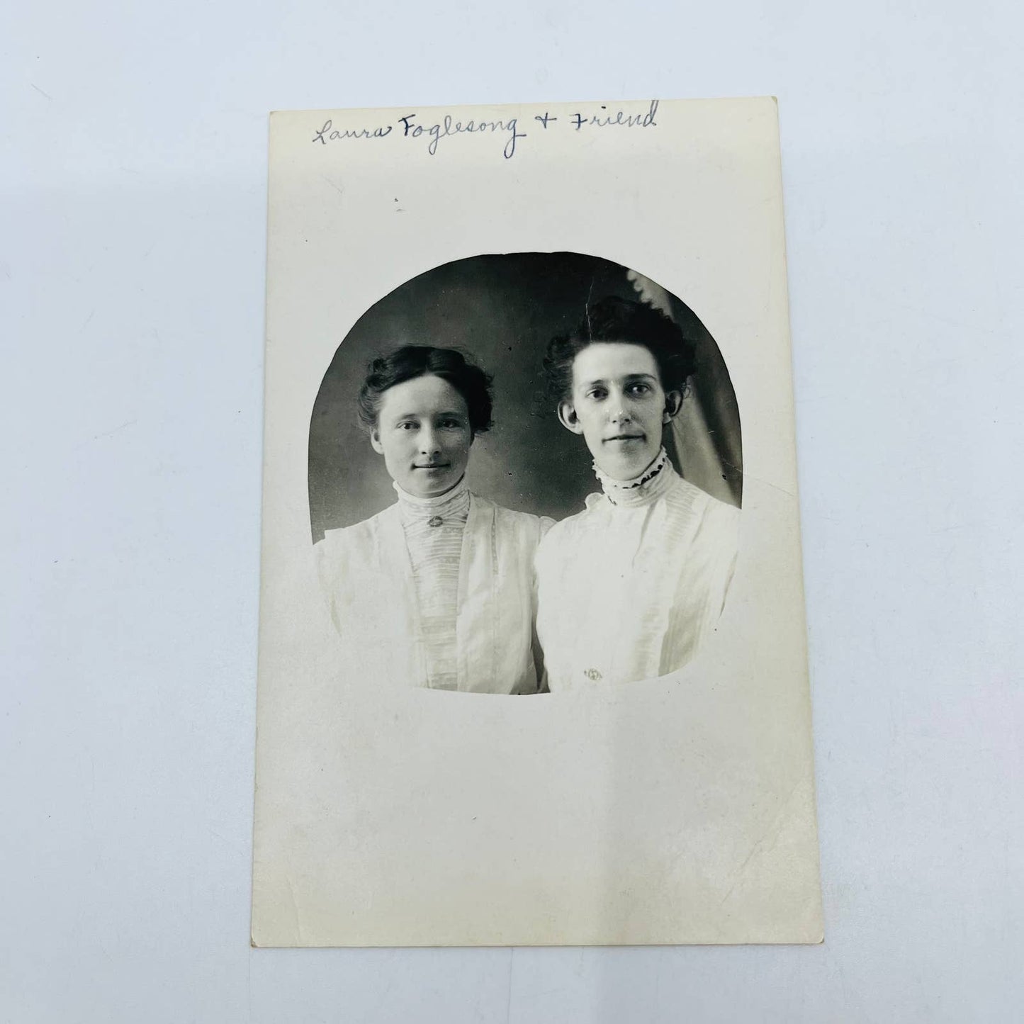 Early 1900s RPPC Laura Foglesong and Friend PA9