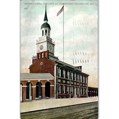 1907 Postcard Pennsylvania Building at Jamestown Exposition PA TD8-P2