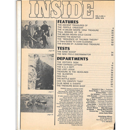 Treasure Magazine - Treasure Hunting Mining Metal Detecting April 1978 M4