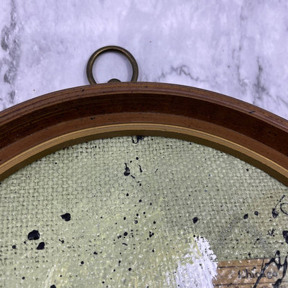 Original Framed Mixed Media Abstract Art Painting 14.5x11.5 “1972” With COA