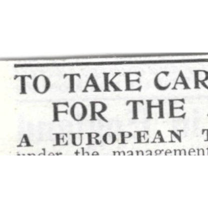 European Trip James Hamilton David S Pond Princeton University - 1903 Ad TJ8-7-3