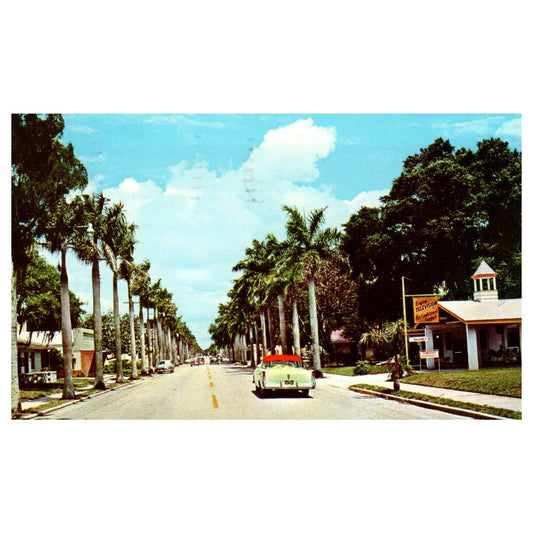 Vintage Postcard - Royal Palms Line 14th Street Tamiami Trail Bradenton FL TJ7-1