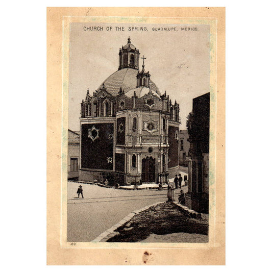 Church of the Spring Guadalupe Mexico - Jersey Coffee - 1880s Trade Card TJ8-3