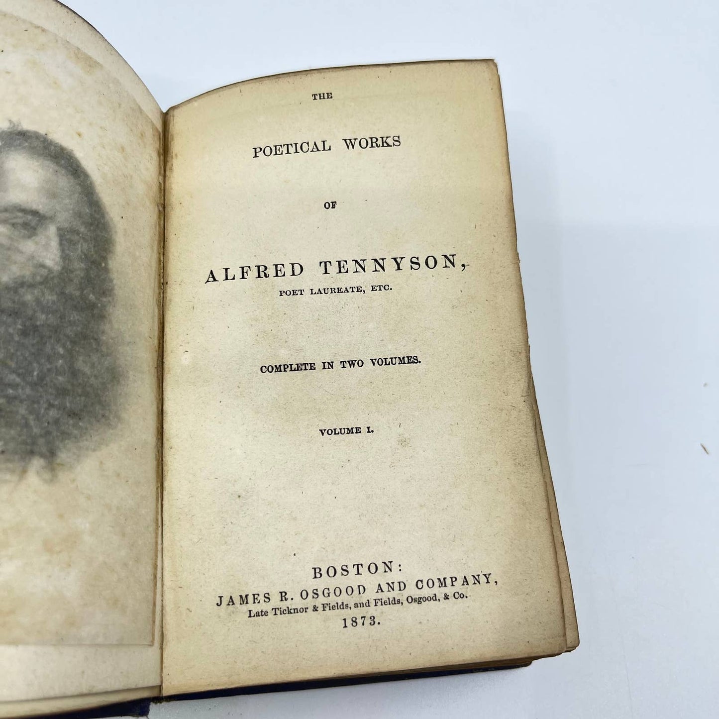 1873 The Poetical Works Of Alfred Tennyson Volume 1 TF3