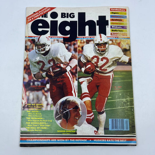 1979 Big Eight Football Magazine Kenny Brown I.M. Hipp Nebraska Cornhuskers TH7