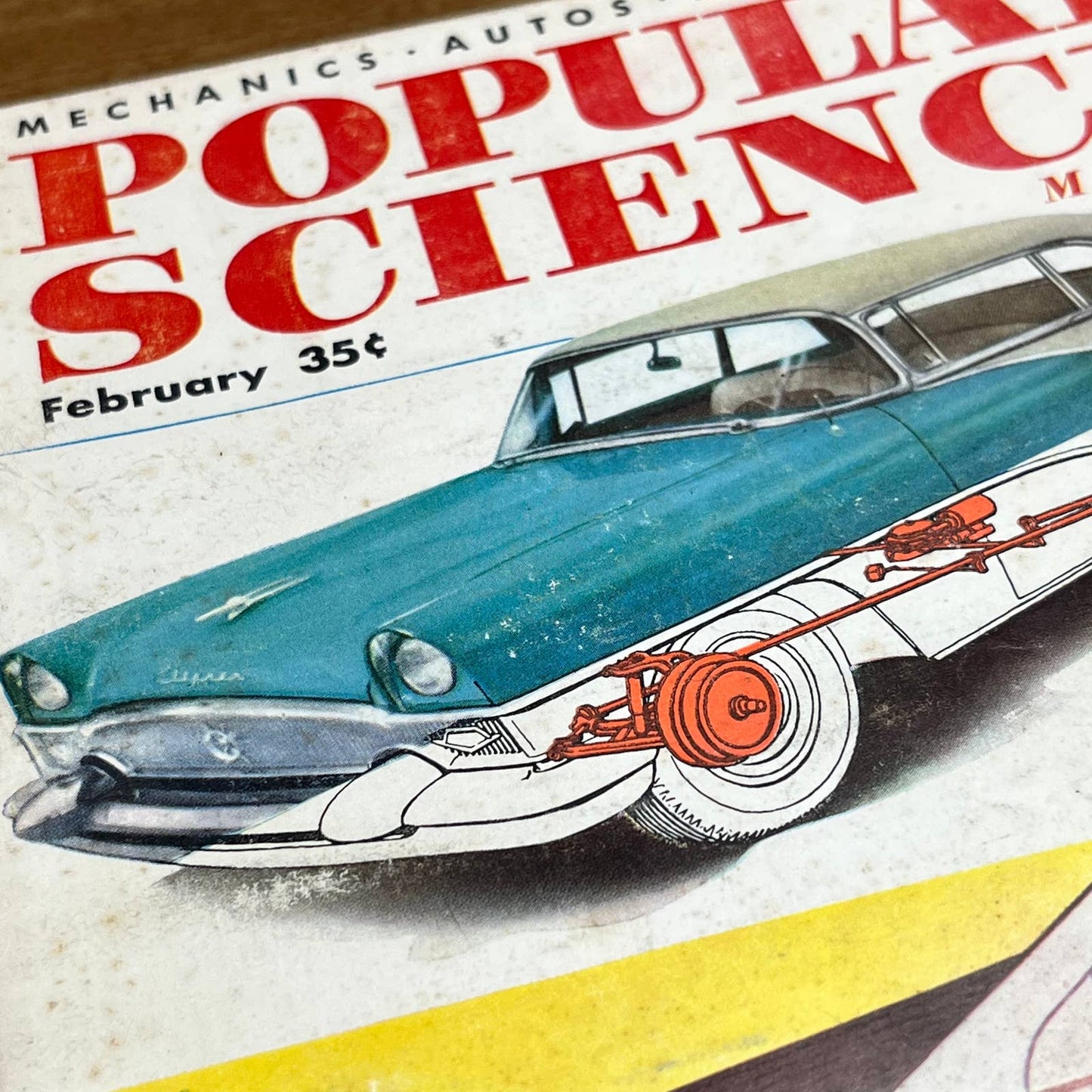 Vintage Popular Science Magazine February 1955 - 55’ Packard Torsion Suspension TH8
