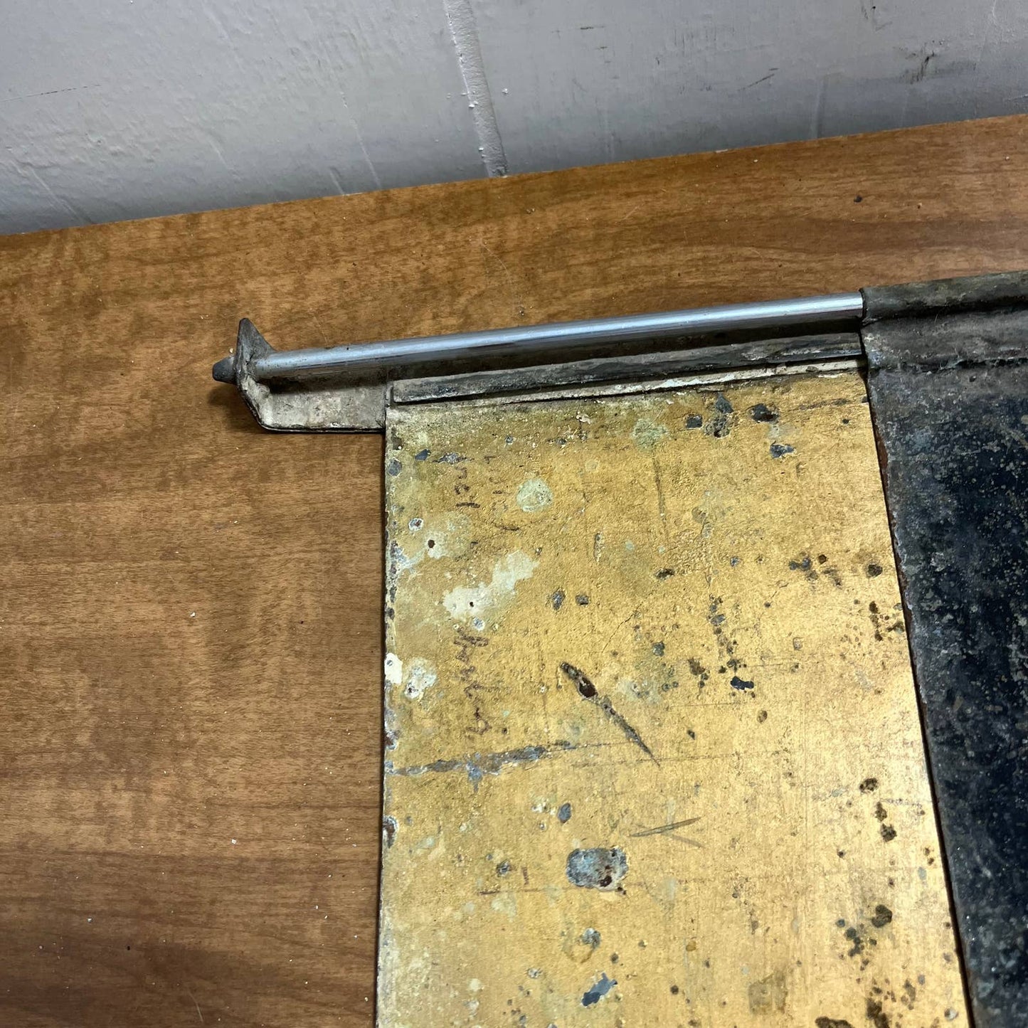 Vintage Primitive Homemade Photo Darkroom Enlarging Easel 8x10" Metal TI5