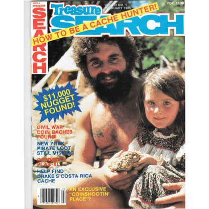Treasure Search Magazine 1984 February Metal Detecting Gold Diamonds M2
