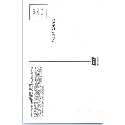 Anaheim Helper Doll Elmer Bell Jr. Beverly Walters Original Postcard PB8