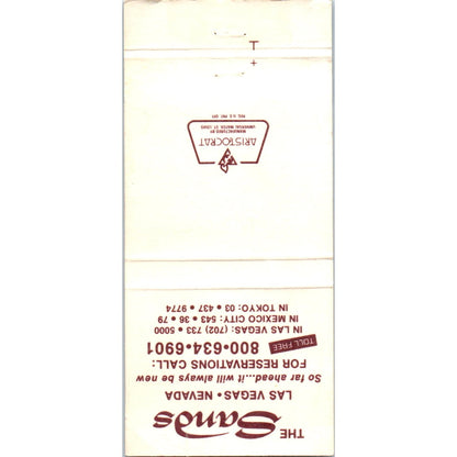 The Sands - Las Vegas Nevada Advertising Matchbook Cover MM9-7
