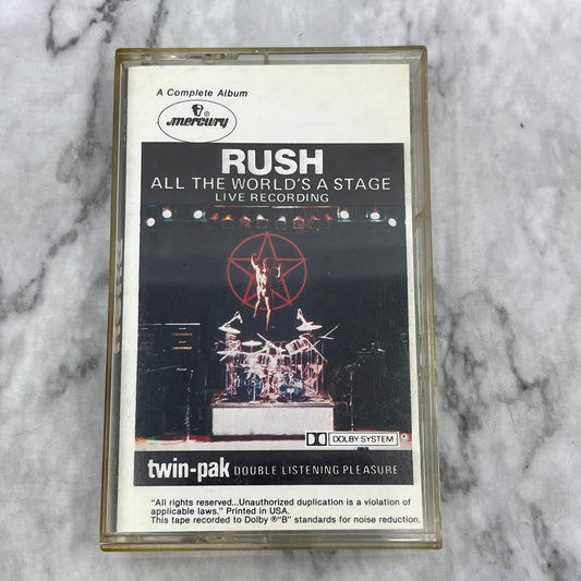 Rush All The Worlds A Stage Live Live Recording 1976 Cassette Tape TC7-50