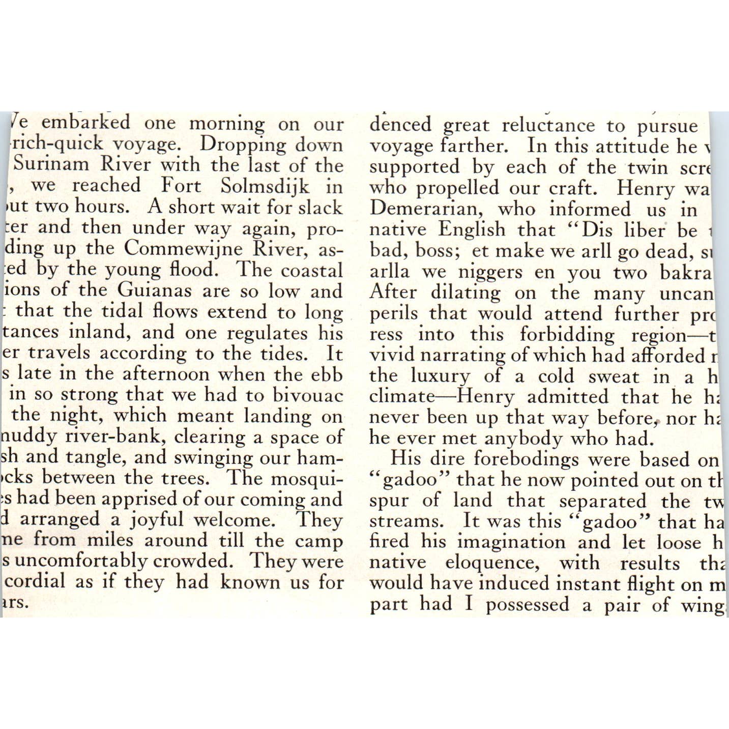 c1920 Harper's Magazine Clip - 3.5x4 Litho - Picking Vanilla Beans Described EA3