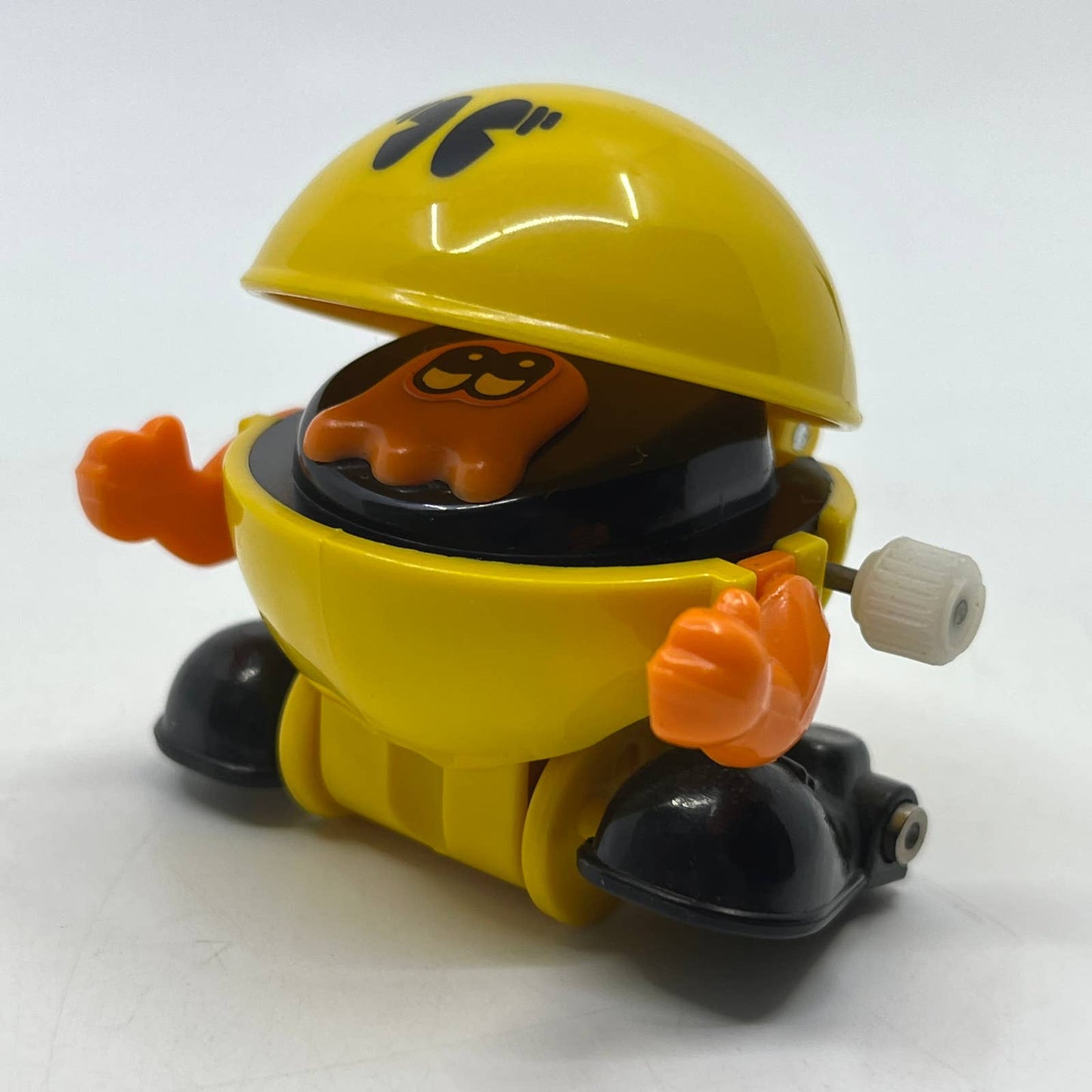 1982 Tomy White Knob Windup Pac-Man PacMan Walking WORKS SE2