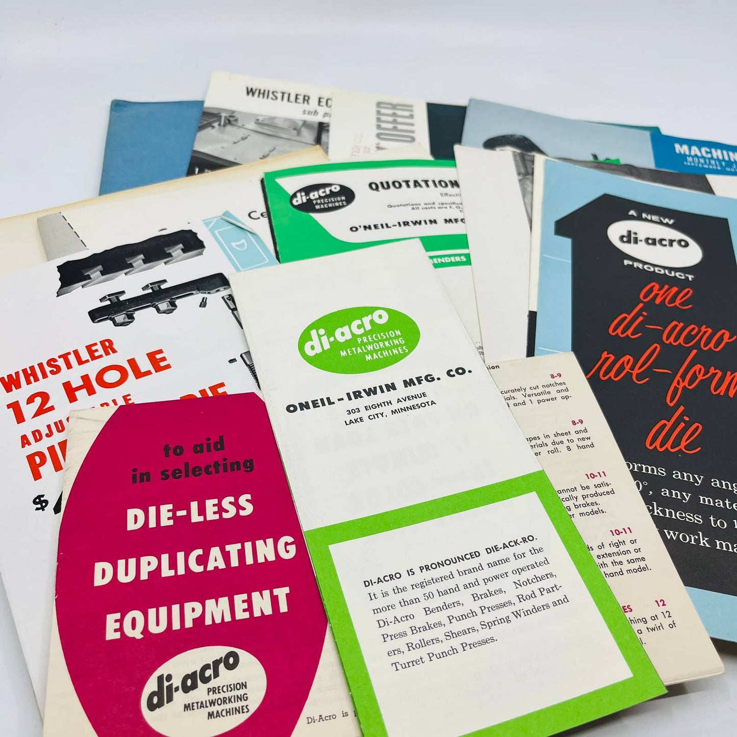 Huge Lot of 1950s - 60s Machinist CNC Dies Metalworking Metalworker Ephemera BA3