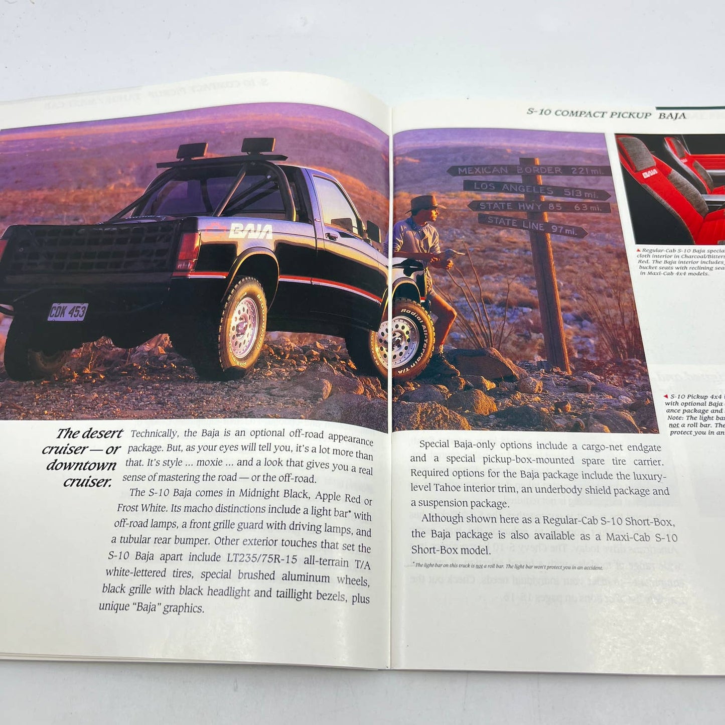 Compact & Full-size 1991 Chevy Trucks Dealers Showroom Brochure TF9