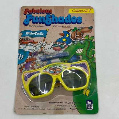 White Castle Restaurant Kid’s Meal Yellow Woofles FunShades SEALED NOS TI4