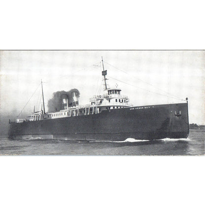 Ann Arbor No. 7 Steamer Ferry Boat Photo 3x6 TK1-P12