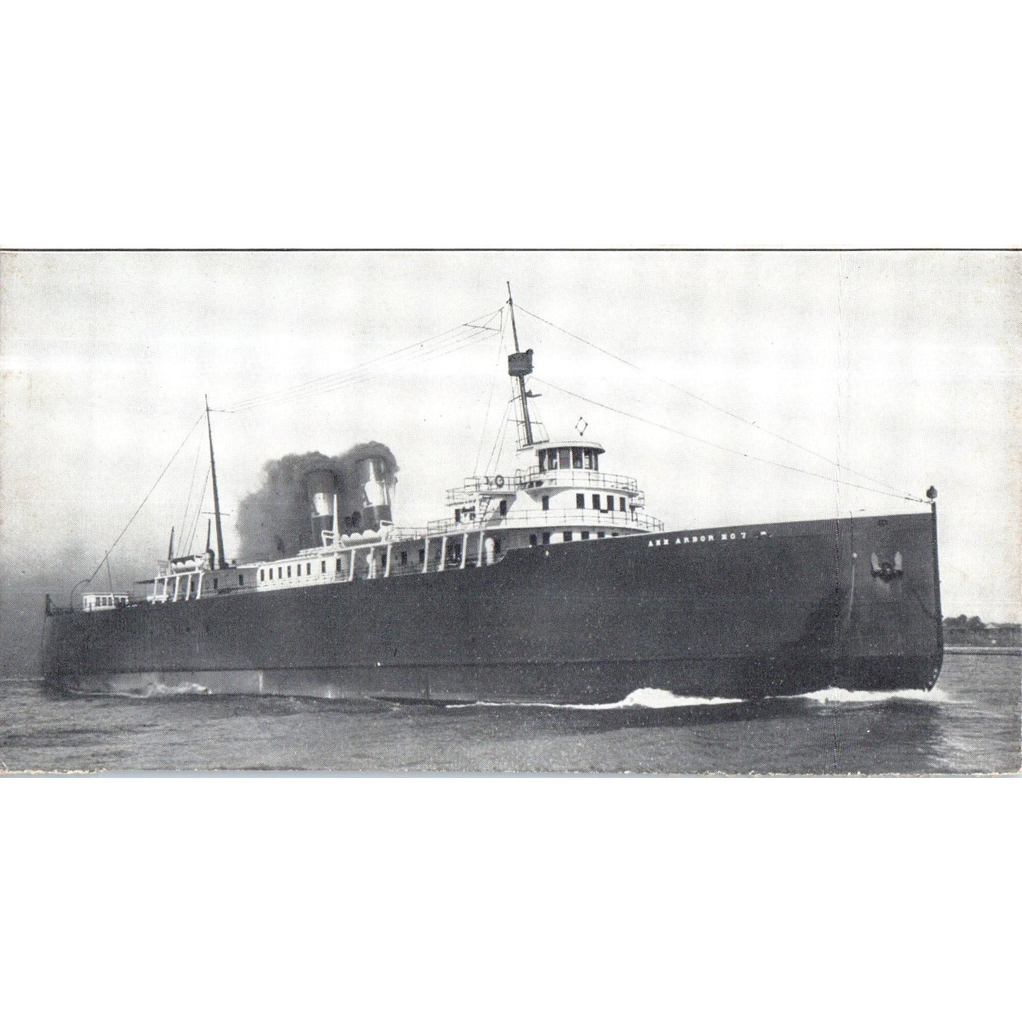 Ann Arbor No. 7 Steamer Ferry Boat Photo 3x6 P2-7