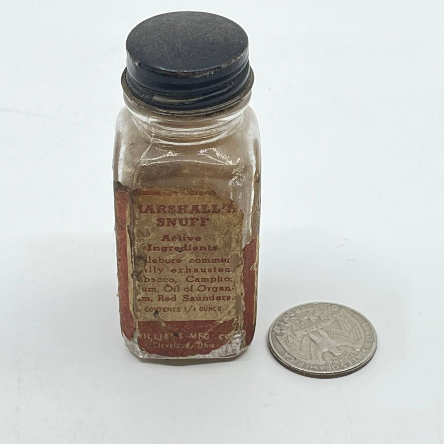 Antique Marshall’s Snuff Tobacco JAR ONLY SC8