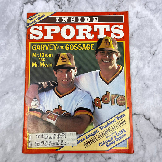 INSIDE SPORTS MAGAZINE July 1984 Steve Garvey Goose Gossage San Diego Padres TJ3