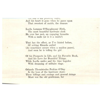 Political Cartoon Comic The Spruciest of Males - 1921 Original Ad TJ7-S