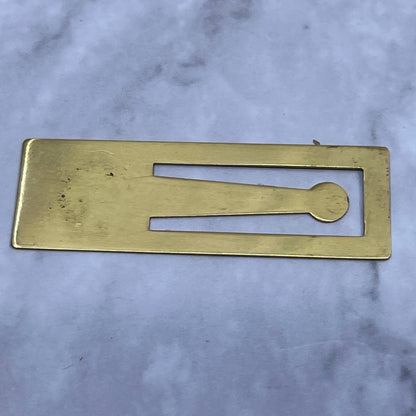 Vintage FINGERHUT Brass Advertising Bookmark 2.5” SE7