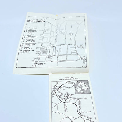 1953 Mount Desert Island FL Passbook Tourist Guide Ads & Maps TG2