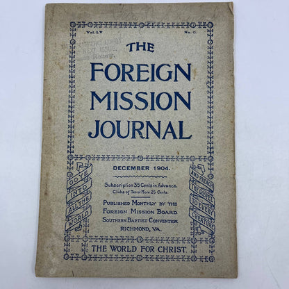 1904 Dec - The Foreign Mission Journal Southern Baptist Convention Richmond TH8