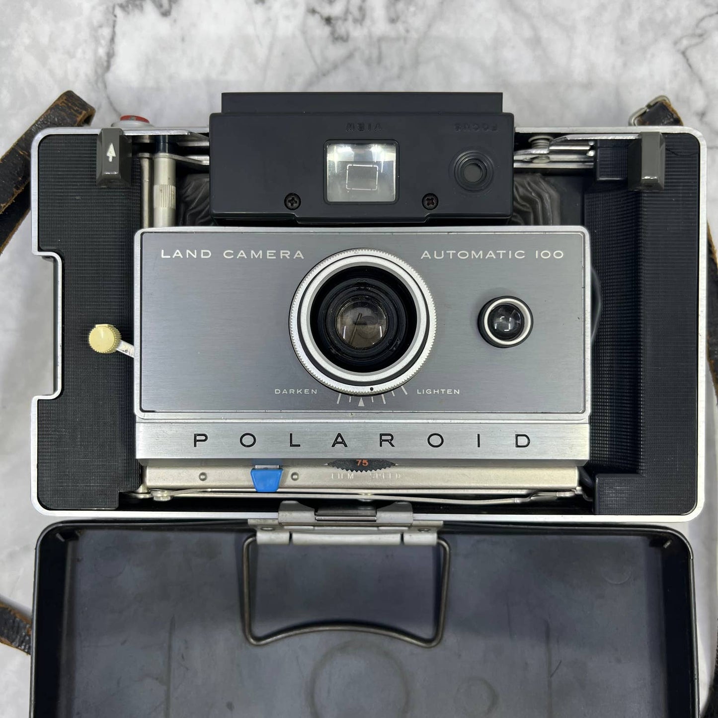 1960s POLAROID Automatic 100 Land Camera with Leather Strap TB4