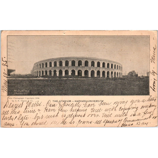 Harvard University Stadium 1905 - Original Postcard TJ9-P1