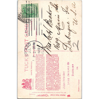 Street Scene in India 1912 Raphael Tuck Oilette Original Postcard TK1-P14