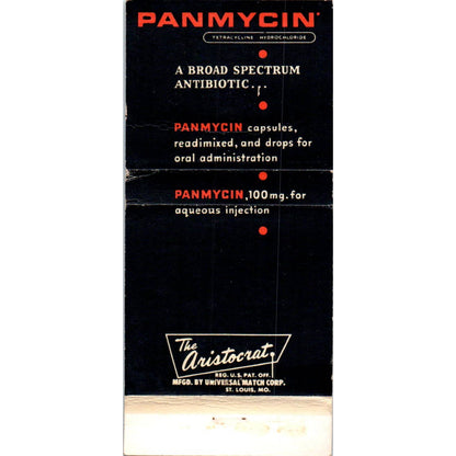 Upjohn Medicine Pamycin Advertising Matchbook Cover SA1-M11