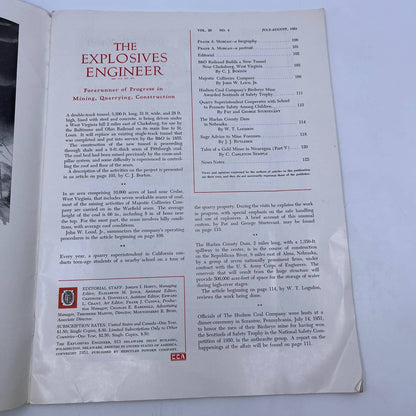 1951 The Explosives Engineer Quarrying - Mining & Construction Magazine TH6