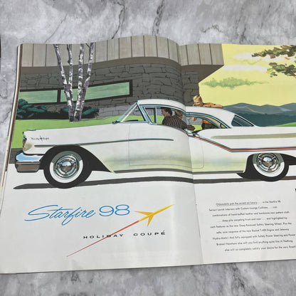 1957 Oldsmobile Color Deluxe Sales Brochure NinetyEight Starfire Super 88 TK2