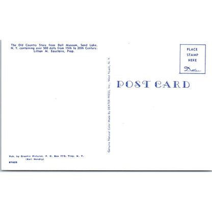 Old Country Store Doll Museum Sand Lake NY Lillian Eauclaire Postcard PB4