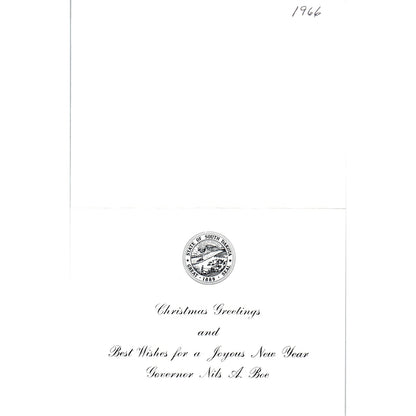 1960s Christmas Card from South Dakota Governor Nils A. Boe 1966 B15
