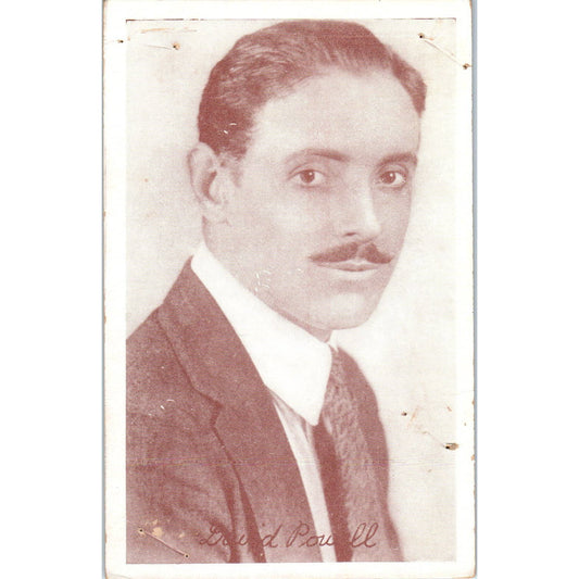 David Powell Movie Star Photo Portrait Original Postcard TK1-25