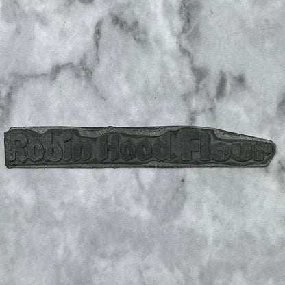 Vintage Printing Letterpress Printers Block Plate Robin Hood Flour TJ58