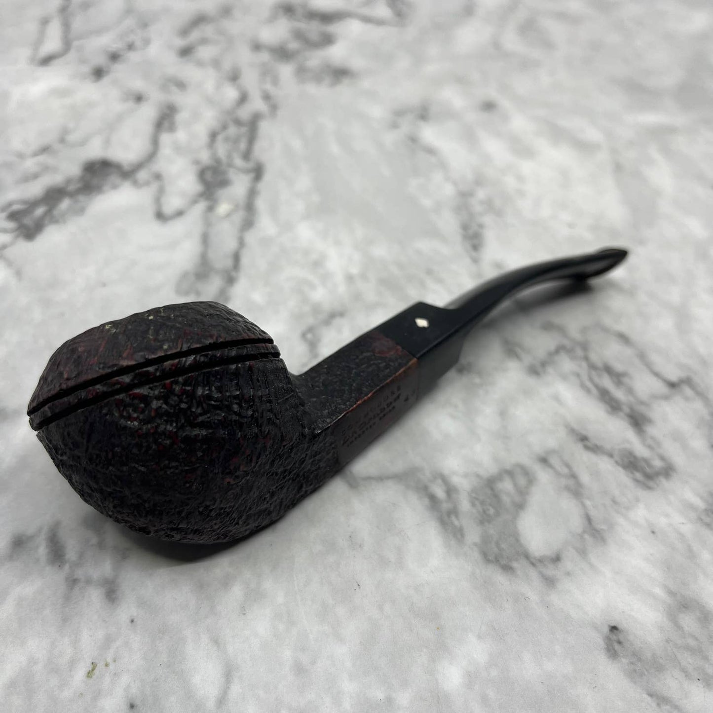 Vintage Dr. GRABOW Sandblasted Commodore #83 Bulldog Tobacco Smoking Pipe TJ9-1