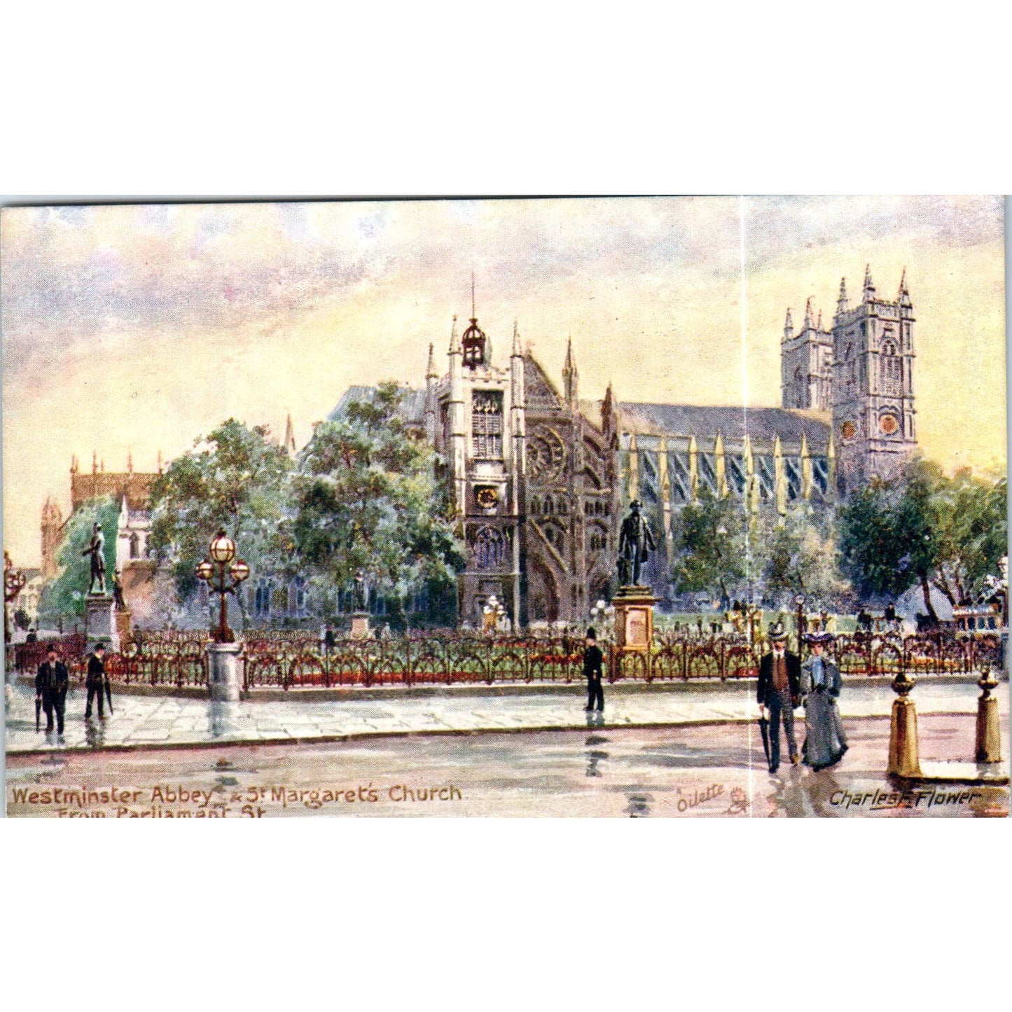 Westminster Abbey St. Margarets 1911 Raphael Tuck Oilette Postcard TK1-P17