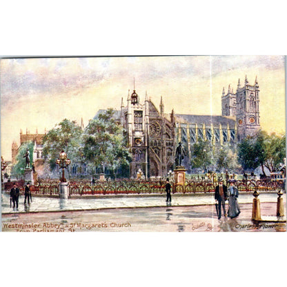 Westminster Abbey St. Margarets 1911 Raphael Tuck Oilette Postcard TK1-P17